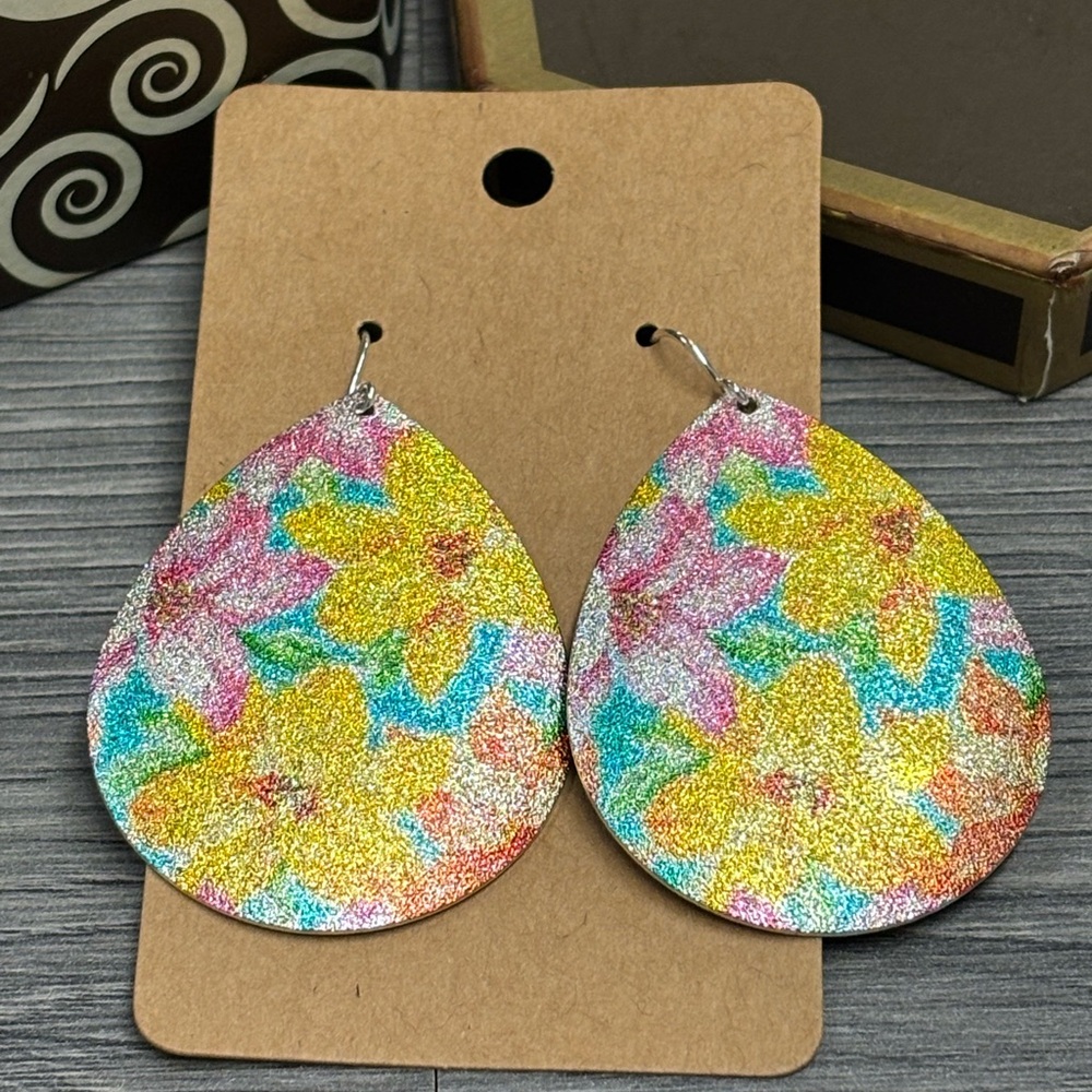 Floral Teardrop Earrings